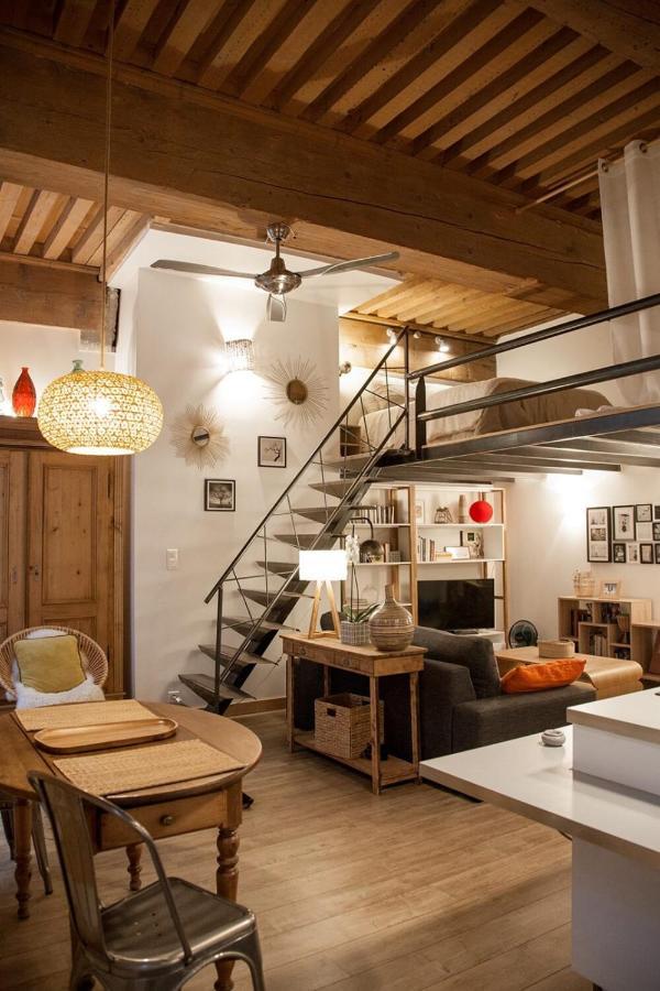 Authentic Loft With Mezzanine & Exposed Stones Heart Of Lyonアパートメント エクステリア 写真