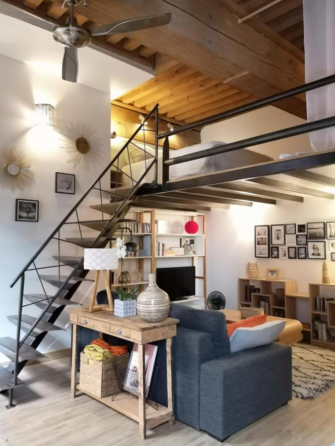 Authentic Loft With Mezzanine & Exposed Stones Heart Of Lyonアパートメント エクステリア 写真